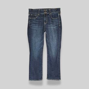 American Eagle AE Next Level Stretch Artist Crop Jeans Faded Style Medium Wash 6